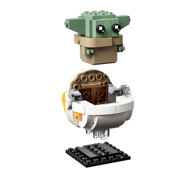 LEGO BrickHeadz Star Wars The Mandalorian & Child 75317 Building Kit 295 Pieces - Picture 5 of 12
